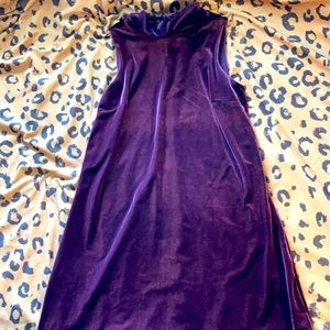 Purple Velvet Dress